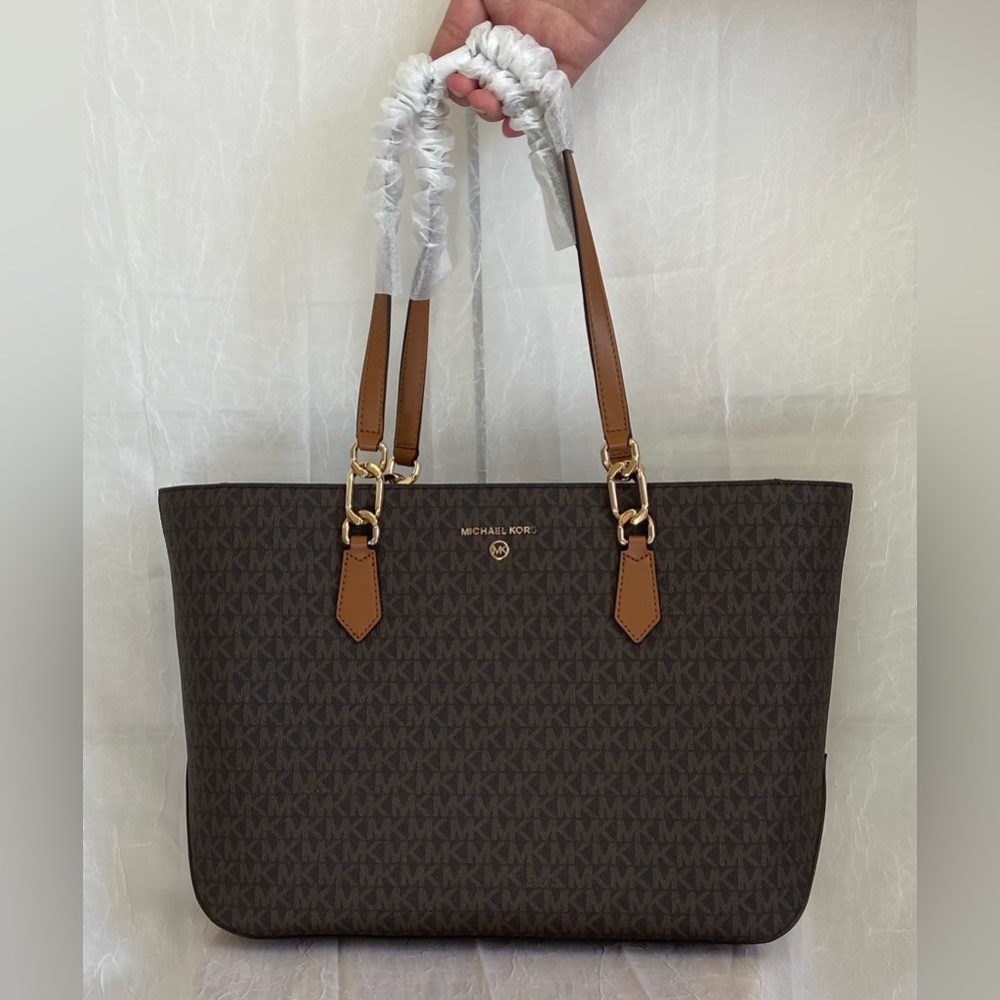 Michael Kors - Laney Medium Leather Top Zip Tote Bag (NWT)